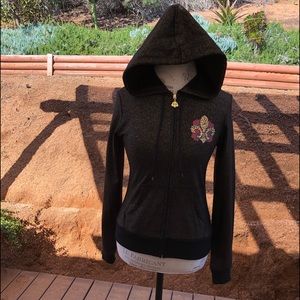 Dereon Beyoncé M Black Gold Hoodie Red Roses🌹